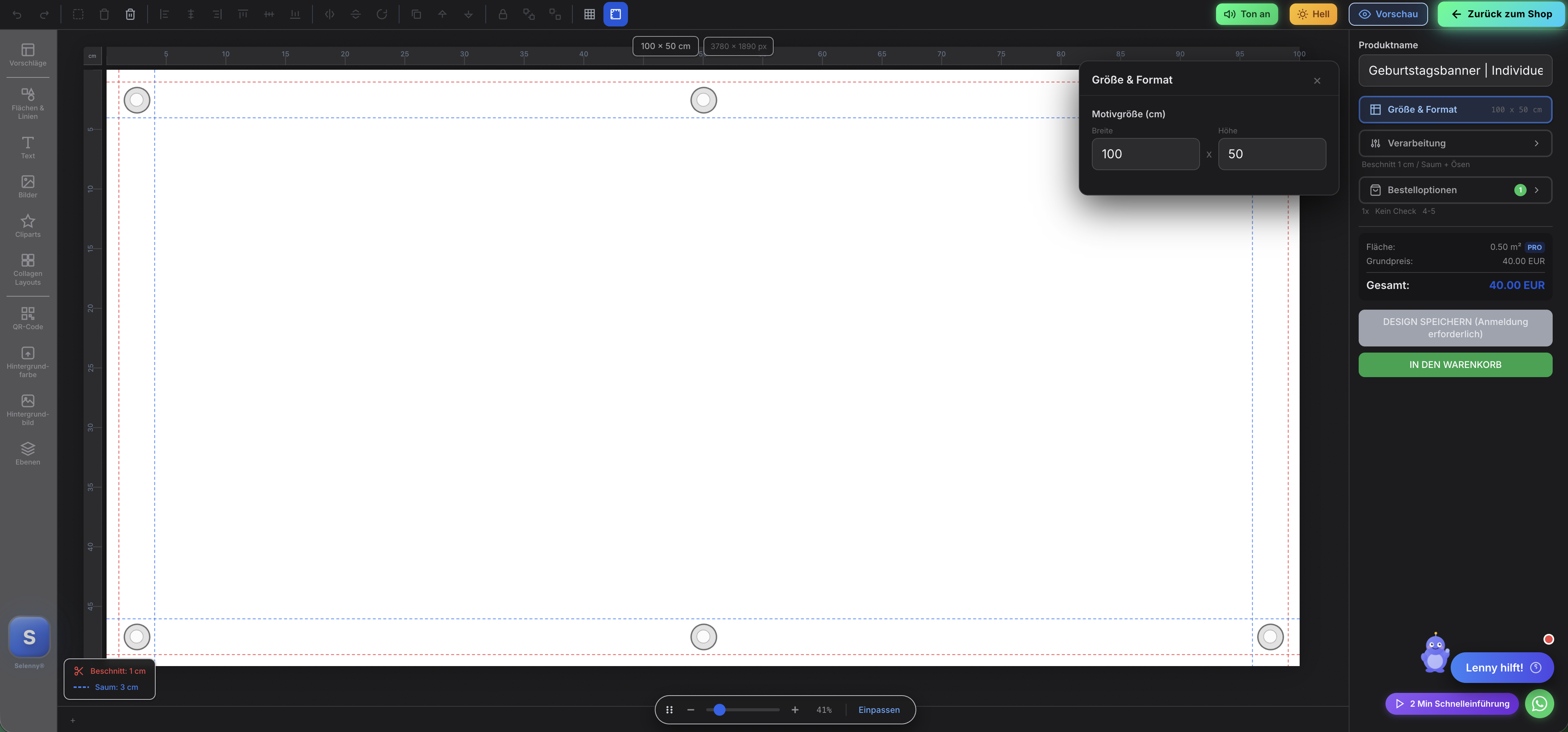 Top-moderner Designer mit KI — Dark Mode