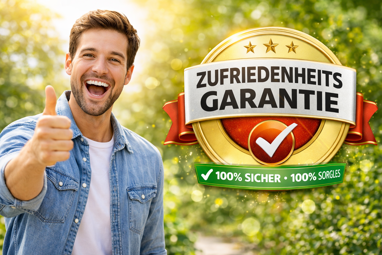 Zufriedenheitsgarantie