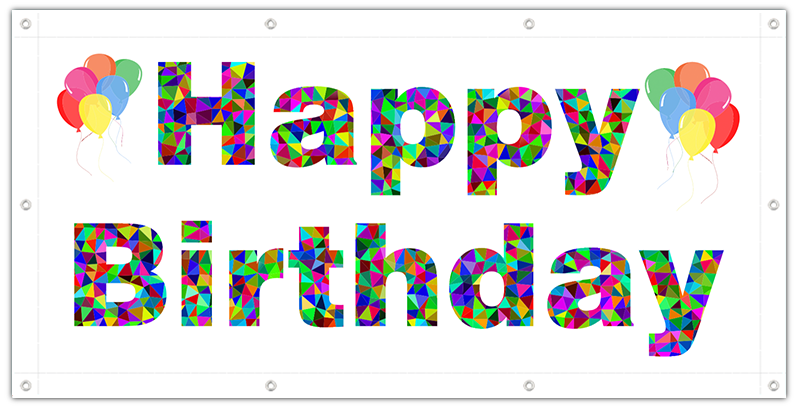 PVC-Banner zum Geburtstag — Foto Nr. 2