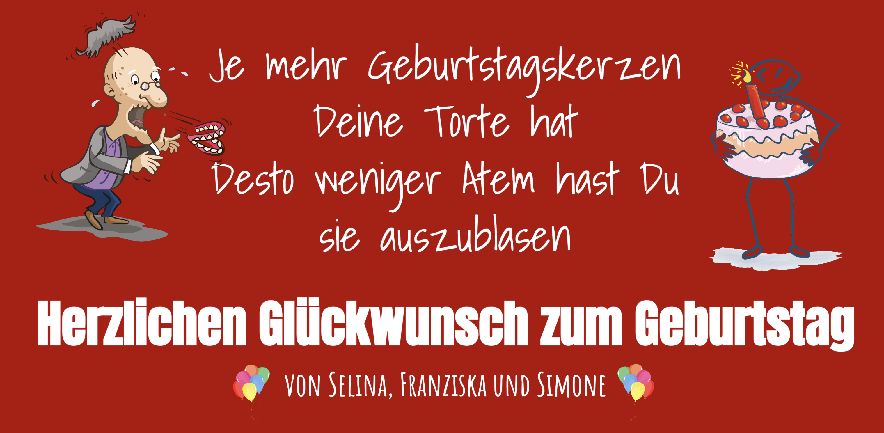 Banner zum Geburtstag - Verschiedene Motive