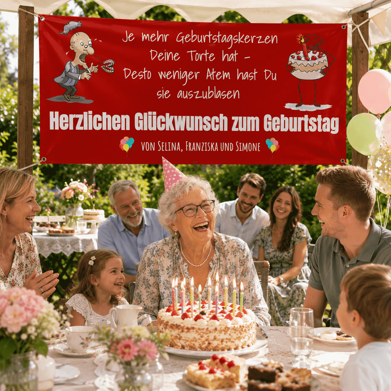 Banner zum Geburtstag - Verschiedene Motive