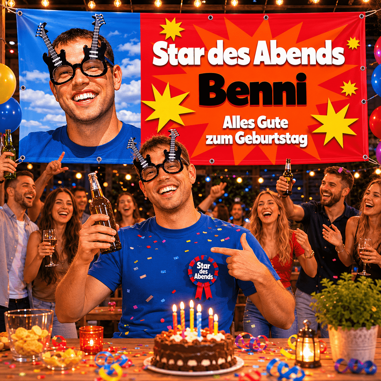 Geburtstagsbanner ab 39 € verschiedene Motive - Montagefertig