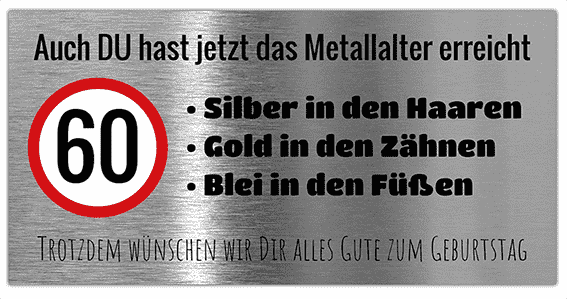 Geburtstag Banner Metallalter — Foto Nr. 2