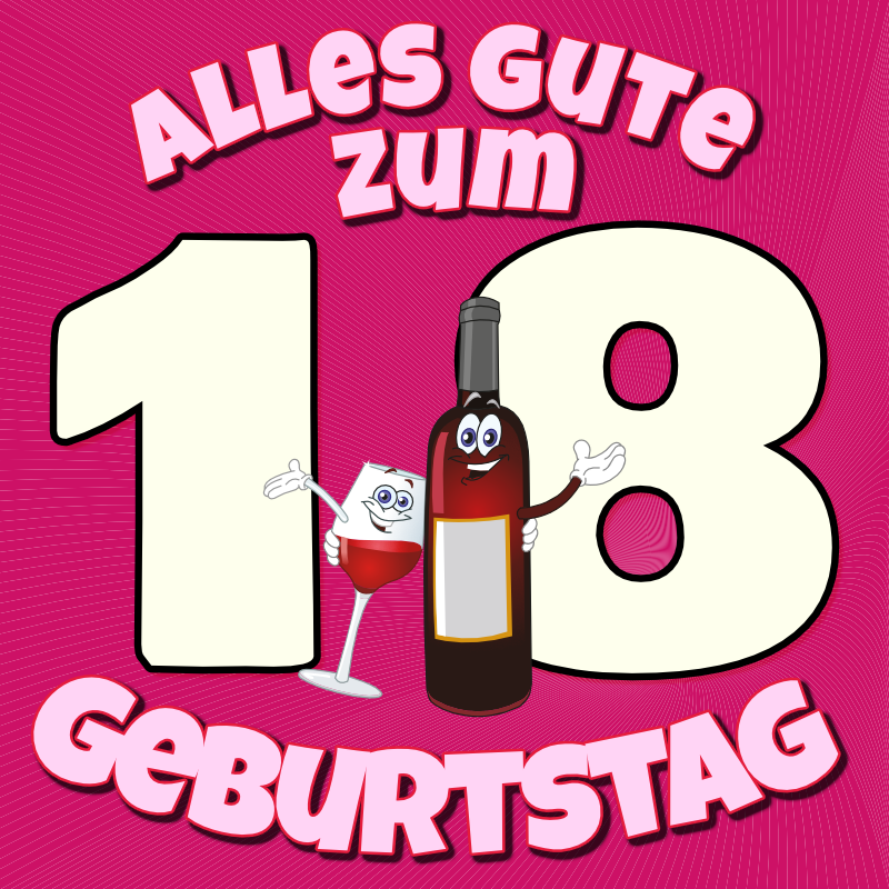 18. Geburtstag - Geburtstagsbanner zum 18ten - 100x100 cm - inkl. 4 Ösen — Foto Nr. 2